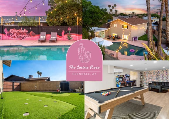 The Cactus Rose: Heated Pool, Putterball & Bocce!