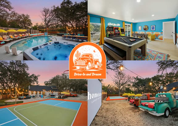 Drive-In & Dream - Theater - Pool - Pickleball
