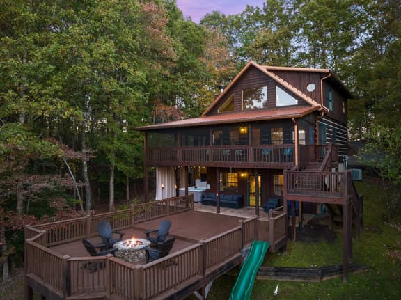 Mountain Views w/ Slide | Hot Tub | Game Room