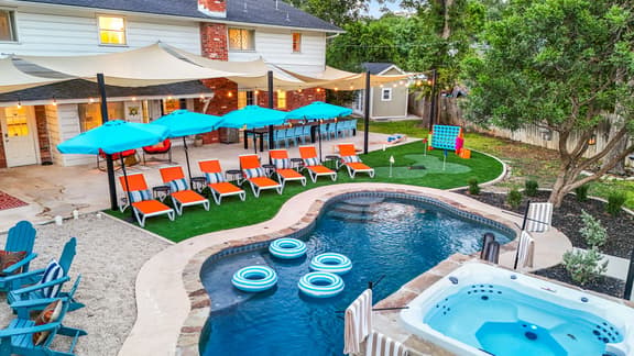 Resort Style Backyard • Pool • Putt Putt • Hot Tub