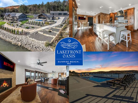 Lakefront Oasis • Private Dock & Pool • Sleeps 20