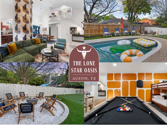 The Lone Star Oasis • Pool, Karaoke, & Game Room