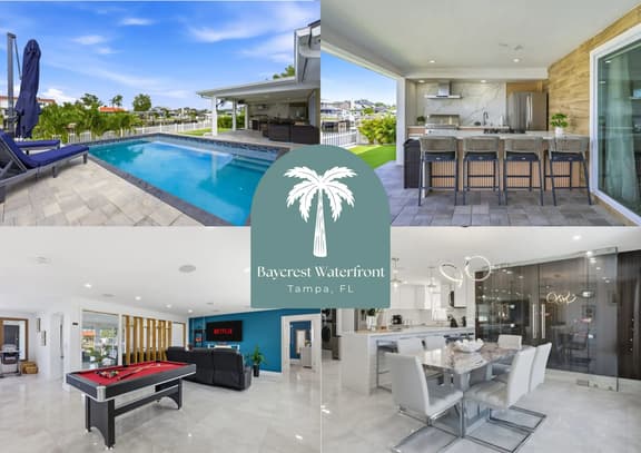Waterfront~Heated Pool~Home Gym~Fire Pit