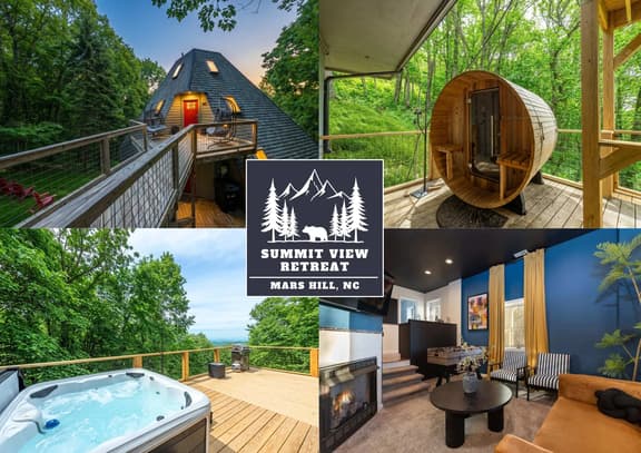 Mars Hill Retreat: Sauna, Wet Bar, Hot Tub, Views