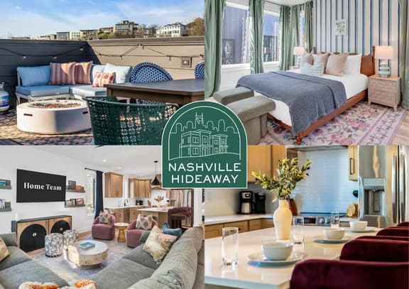 4BR Nashville Hideaway - Rooftop Views - Fire Pit