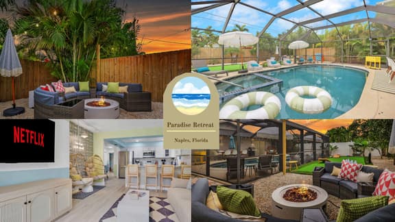 Naples Pool Home Paradise! Minutes from the Beach