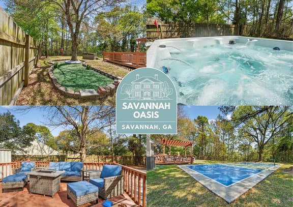 Savannah Oasis | Hot Tub + Pickleball + Putt Putt