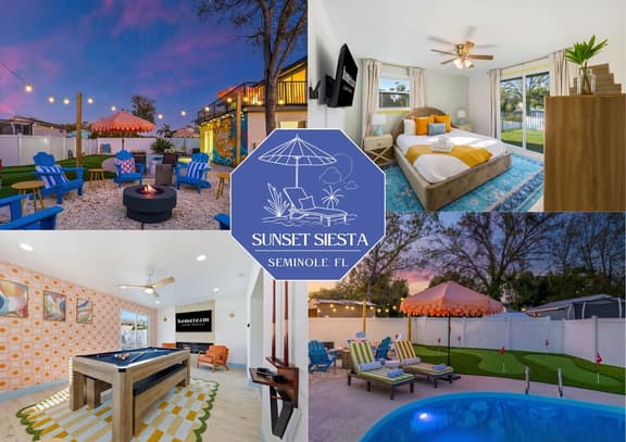 Sleeps 10 - Game Room - Putt Putt - Movie Theater