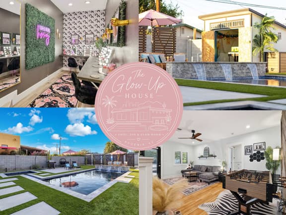 The Glow-Up House | Pool, Spa & Glam Room