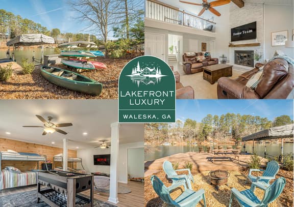 Lakefront Luxury - Boat Slip - Kayaks - Game Room